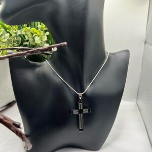 🌙 C521 - 16” 925 silver chain with cross